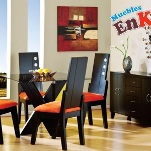 Muebles Jamar - juego de comedor contemporaneo Chicago