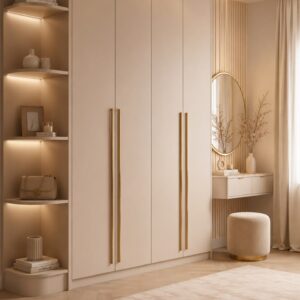 Armario Moderno Beige Oro