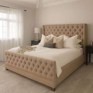 Cama Estilo Capitoné Clásico